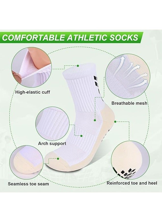 Arabest 3-Piece Soccer Assortment Set, 1 Pair Men's Anti Slip Soccer Socks, 1 Pair Shin Sleeves with Pads, Football Socks with Shin Guard - Image 3